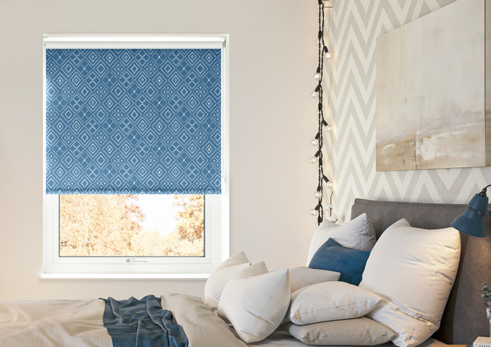 Newquay, Cerulean - Twist&Fit Roller Blind - Image 3